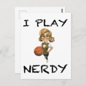 Ik speel Nerdy Briefkaart (Voorkant / Achterkant)