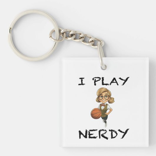 Ik speel Nerdy Sleutelhanger (voorkant)