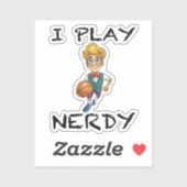 Ik speel Nerdy Sticker (Vel)