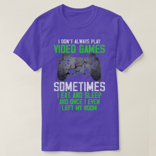 Ik speel niet altijd videogames Funny Boys ns (5) T-shirt (Design voorkant)