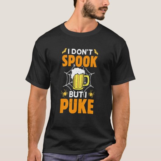 Ik speel niet, maar ik zet Beer Drinker Halloween T-shirt (Voorkant)