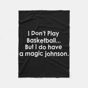 Ik speel niet Sketll maar ik heb een Magic Johnson Fleece Deken