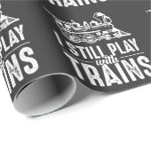 Ik speel nog steeds met de trein cadeaupapier (Rol Hoek)