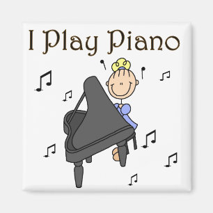 Ik speel Piano Magnet Magneet