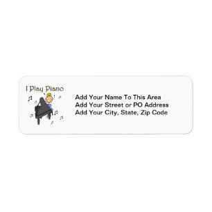 Ik speel Piano T-shirts en cadeautjes Etiket