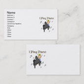 Ik speel Piano T-shirts en cadeautjes Visitekaartje (Voorkant / Achterkant)