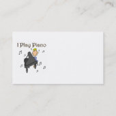 Ik speel Piano T-shirts en cadeautjes Visitekaartje (Achterkant)