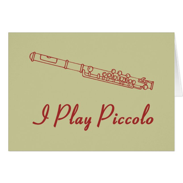 Ik speel Piccolo (Voorkant Horizontaal)