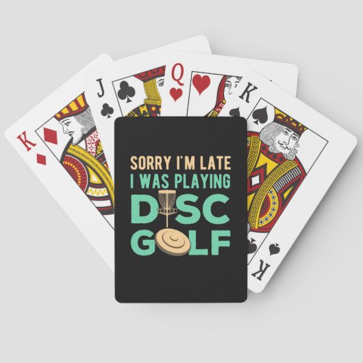 Ik speelde Disc Golf Pokerkaarten (Achterkant)