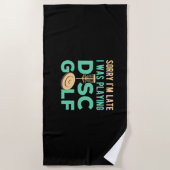 Ik speelde Disc Golf Strandlaken (Voorkant)