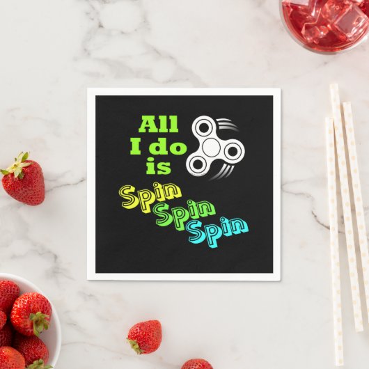 Ik spin alleen Fidget Spinner Servetten (Insitu)