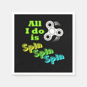 Ik spin alleen Fidget Spinner Servetten (Voorkant)