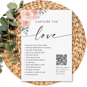 Ik spion bruiloft spel Capture The Love Photo Hunt Kaart
