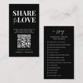 Ik spion bruiloft spel | Deel de Love QR-code Informatiekaartje (Voorkant / Achterkant)
