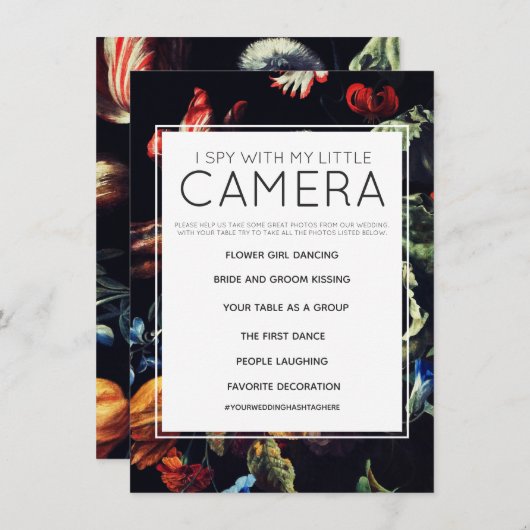 Ik Spioneer Met Mijn Kleine Camera Huwelijksgame Kaart (Voorkant / Achterkant)