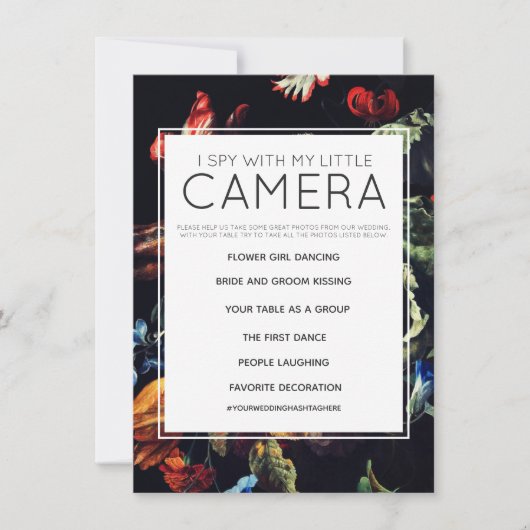 Ik spioneer met mijn kleine cameraweduwschap kaart (Voorkant)