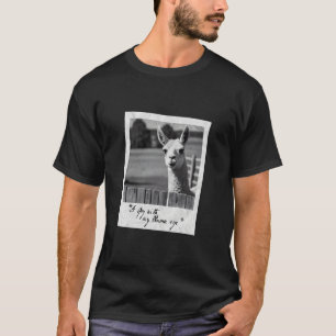 Ik Spioneer met Mijn Lama Oog, Grappige Spiedende T-shirt