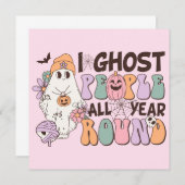 Ik spook mensen Halloween Kaart (Voorkant / Achterkant)