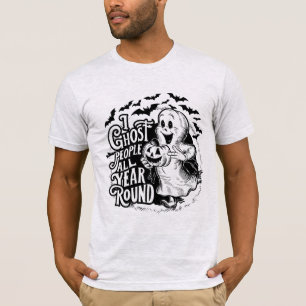 Ik spook mensen het hele jaar door t-shirt