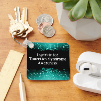 Ik sprankel voor Tourette's Syndrome Custom Sleute Sleutelhanger