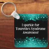 Ik sprankel voor Tourette's Syndrome Custom Sleute Sleutelhanger (Voorkant)