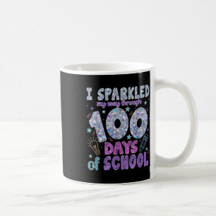 Ik sprankelde me een weg door 100 dagen van school koffiemok