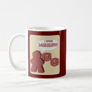 Ik spreek bordspellen leuk gamer motto koffiemok