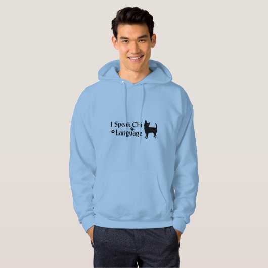 Ik spreek Chi Language Mannen Hoodie (Voorkant volledig)
