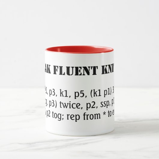 Ik spreek fluent breien mok (Midden)