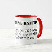 Ik spreek fluent breien mok (Voorkant rechts)