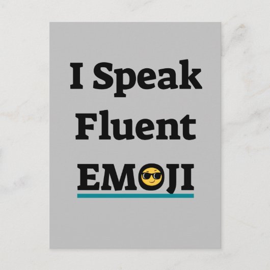 Ik spreek Fluent Emoji Briefkaart (Voorkant)