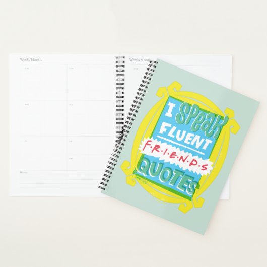 Ik spreek Fluent FRIENDS™ Citaten - Peephole Planner (Display)