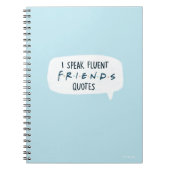 Ik spreek Fluent FRIENDS™ Quottes Notitieboek (Voorkant)