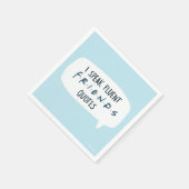 Ik spreek Fluent FRIENDS™ Quottes Servet (Hoek)