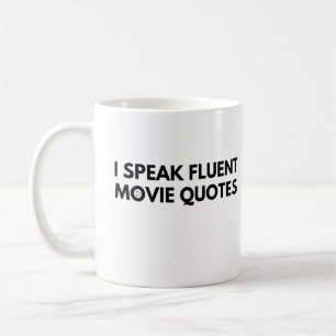 Ik spreek Fluent Movie Quottes, filmliefhebber Koffiemok