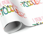 Ik spreek Fluent Toddler - mam, dagschoolcadeau Cadeaupapier (Rol Hoek)