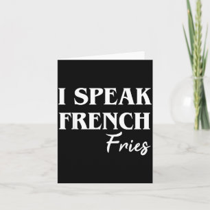 Ik spreek Franse friet Kaart