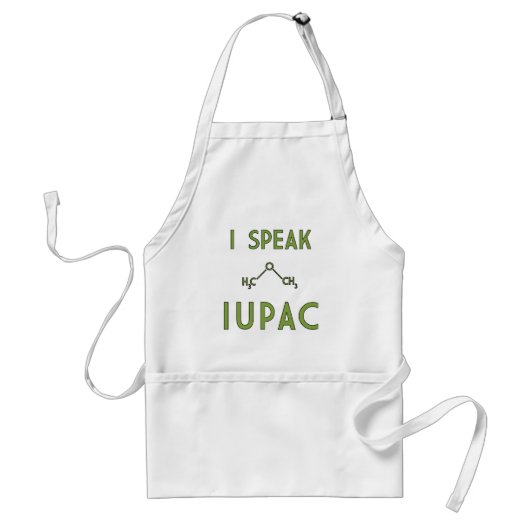 Ik spreek IUPAC Apron Standaard Schort (Voorkant)
