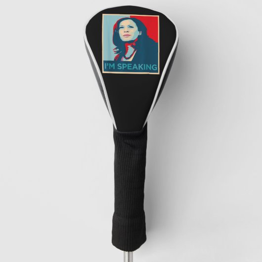 Ik spreek Kamala Harris Golfheadcover (Voorkant)