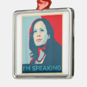 Ik spreek Kamala Harris Metalen Ornament (Links)