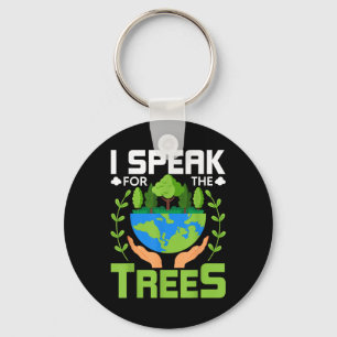Ik spreek namens de bomen - Milieubescherming E Sleutelhanger