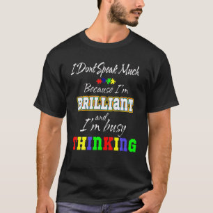 Ik spreek niet veel autisme Autistische jongens me T-shirt