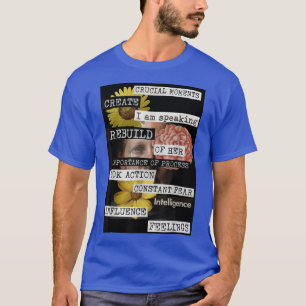 Ik spreek over het originele feminisme Collage Art T-shirt
