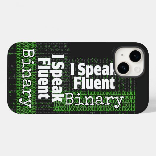 Ik spreek vloeiend binair.b Case-Mate iPhone case (Achterkant (horizontaal))
