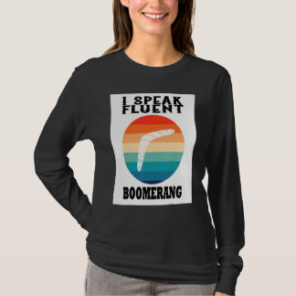 Ik spreek vloeiend Boemerang Boemerang Speler Spor T-shirt