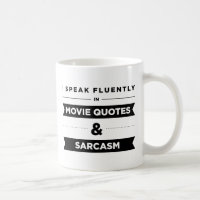 Ik spreek vloeiend in filmoffertes en Sarcasm-Mok