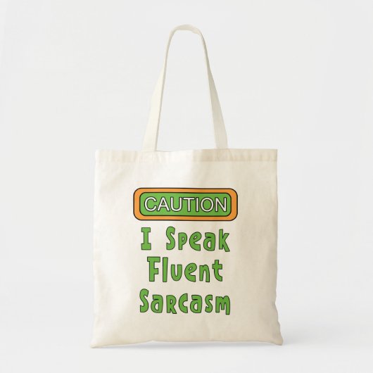 Ik spreek vloeiend sarcasme Canvas tas (Voorkant)