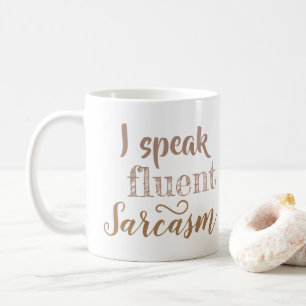 Ik spreek vloeiend sarcasme koffiemok