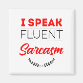 Ik spreek vloeiend sarcasme magneet (Voorkant)