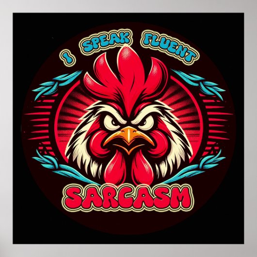 Ik spreek vloeiend sarcastisch Poster (Voorkant)